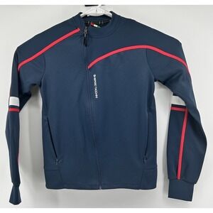 Sergio Tacchini‎ Full Zip Long Sleeve Track Warm Up Jacket Blue Men's Size Small